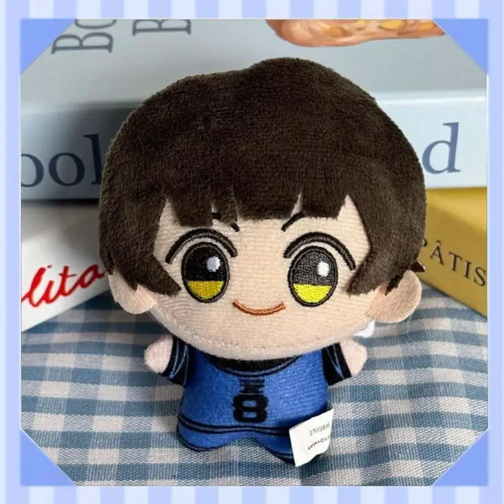 Blue Lock 10Cm Striker Plush Keychain, Japanese Anime Backpack Charm, Soccer Dol